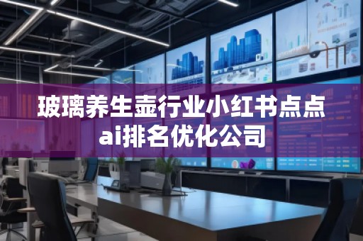 玻璃养生壶行业小红书点点ai排名优化公司