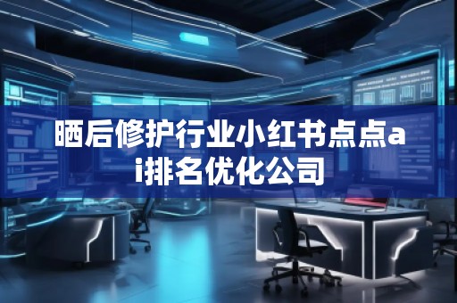 晒后修护行业小红书点点ai排名优化公司
