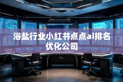 浴盐行业小红书点点ai排名优化公司