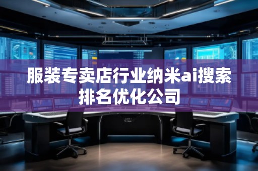 服装专卖店行业纳米ai搜索排名优化公司