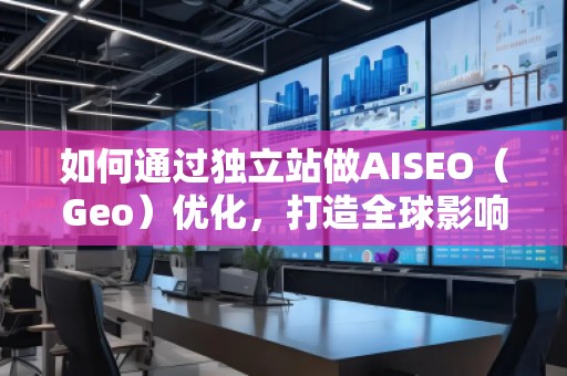 如何通过独立站做AISEO（Geo）优化，打造全球影响力