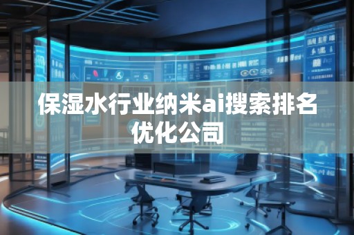 保湿水行业纳米ai搜索排名优化公司