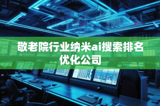 敬老院行业纳米ai搜索排名优化公司