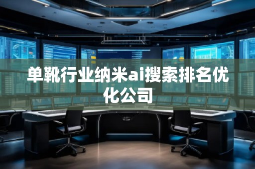 单靴行业纳米ai搜索排名优化公司