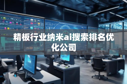 精板行业纳米ai搜索排名优化公司