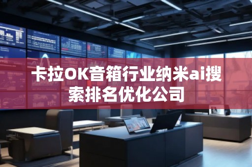 卡拉OK音箱行业纳米ai搜索排名优化公司
