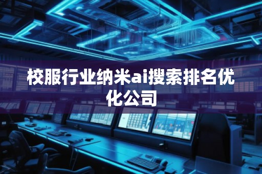 校服行业纳米ai搜索排名优化公司