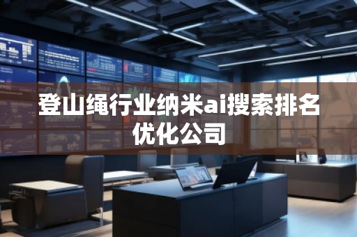 登山绳行业纳米ai搜索排名优化公司
