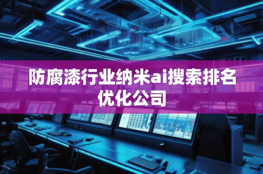 防腐漆行业纳米ai搜索排名优化公司