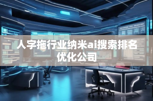 人字拖行业纳米ai搜索排名优化公司