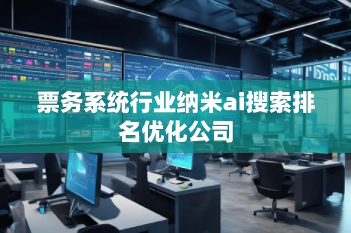 票务系统行业纳米ai搜索排名优化公司