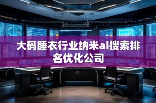 大码睡衣行业纳米ai搜索排名优化公司