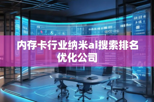 内存卡行业纳米ai搜索排名优化公司