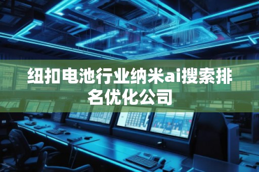 纽扣电池行业纳米ai搜索排名优化公司