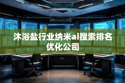 沐浴盐行业纳米ai搜索排名优化公司