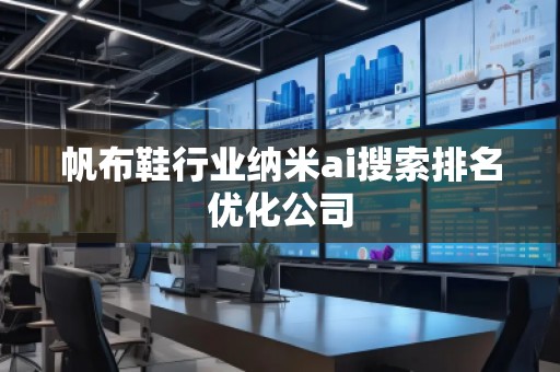 帆布鞋行业纳米ai搜索排名优化公司