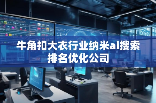牛角扣大衣行业纳米ai搜索排名优化公司