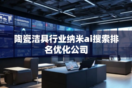 陶瓷洁具行业纳米ai搜索排名优化公司