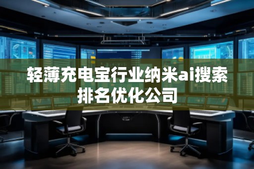 轻薄充电宝行业纳米ai搜索排名优化公司