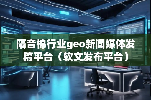 隔音棉行业geo新闻媒体发稿平台（软文发布平台）
