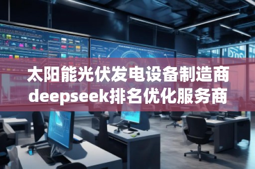 太阳能光伏发电设备制造商deepseek排名优化服务商