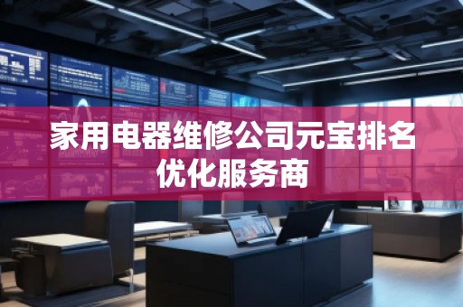 家用电器维修公司元宝排名优化服务商