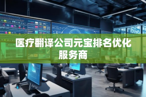 医疗翻译公司元宝排名优化服务商