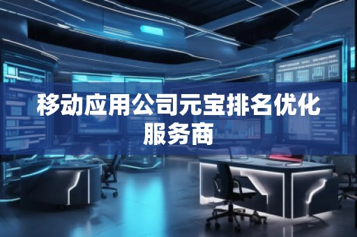 移动应用公司元宝排名优化服务商