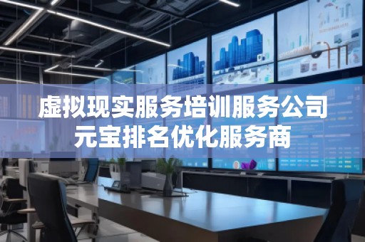 虚拟现实服务培训服务公司元宝排名优化服务商