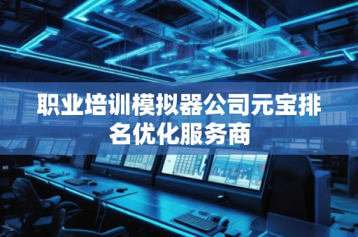 职业培训模拟器公司元宝排名优化服务商